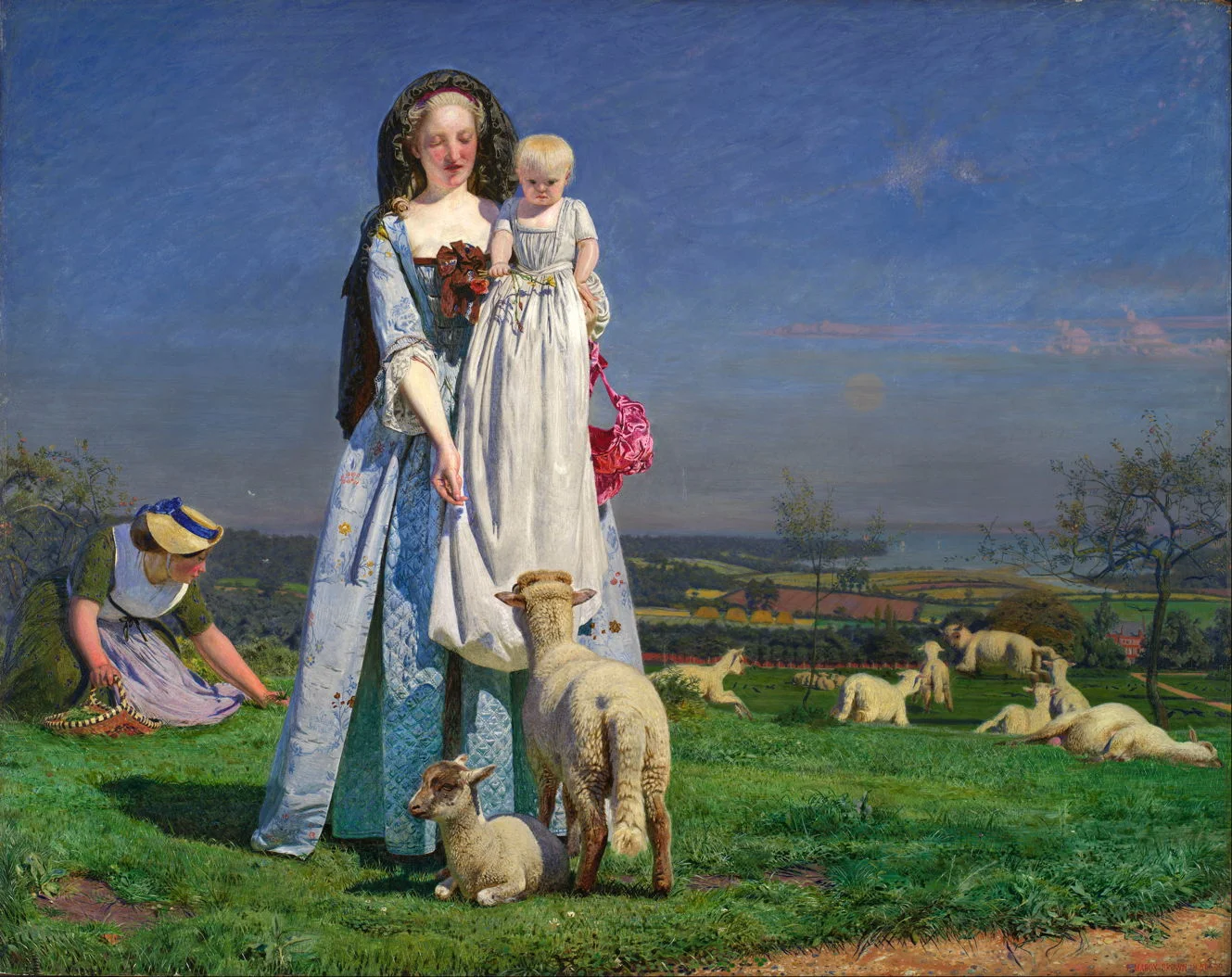 "The Pretty Baa-Lambs" by Ford Madox Brown (1851)